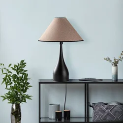 Opviq Stona lampa Luna-15266, 50x50x68 cm, IP20, Crno-smeđa