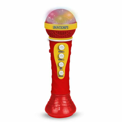 Bontempi: karaoke mikrofon z lučmi - rdeča