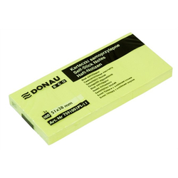 Donau ECO samolepilni blok pastelno rumen 51x38 mm, 3*100 listov