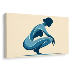 Slika eleganca v modrem - 60x40