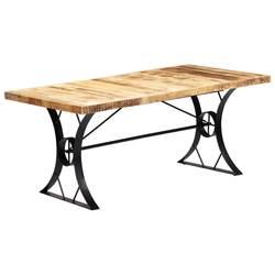 vidaXL Jedilna miza 180x90x76 cm trden mangov les