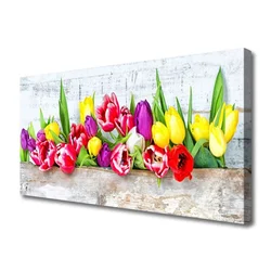tulup.si Slika na platnu Tulipani rože narava 100x50 cm
