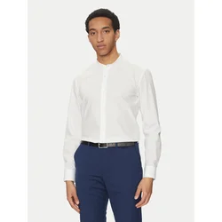 BOSS Srajca H-HANK-S-STAN-C3-252 50539176 Bela Slim Fit