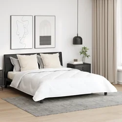 vidaXL Poletna odeja z blazino 3 pcs Bela Mikrofibra