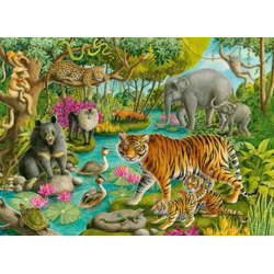 Ravensburger Puzzle Indijski gozd 60 kosov