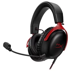 HP HyperX Cloud III Gaming 3.5mm/USB-C/USB-A 7.1 z mikrofonom črne-rdeče slušalke