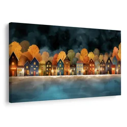 Slika čarobna noč nad mestom - 30x20