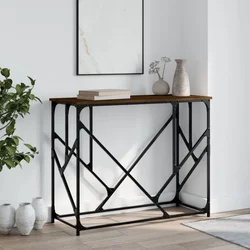 Konzolni stol boja smeđeg hrasta 100x40x80 cm konstruirano drvo