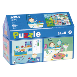 APLI Puzzle U Kućici 24 Kom - Dom 17351