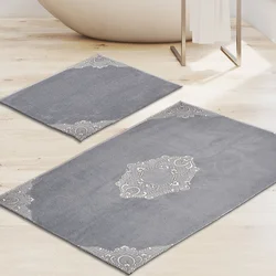 Lessentiel Maison Set 2 prostirke za kupatilo Sivi