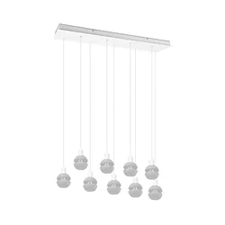 Trio - Luster na sajli MELA 9xE14/25W/230V bela