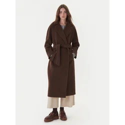 Weekend Max Mara Volneni plašč Tempera 2525016082 Rjava Regular Fit
