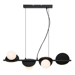 Rabalux Visilica Jules, Staklene kugle, 4xG9, 4x5W, 72cm, Crno-bela
