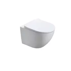 Belneo viseča brezrobna WC školjka z desko s počasnim zapiranjem MS2342