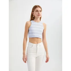 Hiccup Top pastelno lila/bela