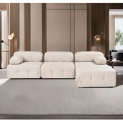 Atelier del Sofa Ugaona garnitura Doblo 105x80x315cm Svetlobraon