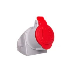 EK Fiksna vtičnica 32A 4P 400V rdeča MINI GSM 32/4 IP44 921866