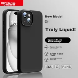 Divi Maska za mobilni telefon iPhone 15, Crna