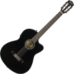 Fender CN-140SCE WN 4/4 Black Klasična kitara z elektroniko
