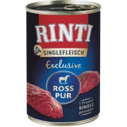 RINTI RINTI Singlefleisch Exclusive – mokra hrana za pse, konjsko meso, 400g