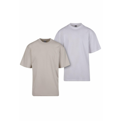 Mens UC Tall Tee 2-Pack T-Shirts - Beige+White