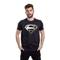 011Shop Muška majica kratkih rukava Superman - silver, Crna