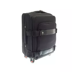 Putna torba sa pregradom za 15.6 laptop/crna/teleskopska rucka/ tockici- 360°