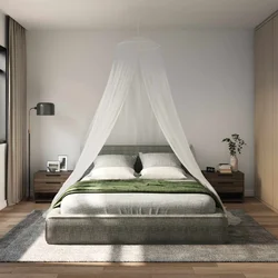 Mreža za komarce za krevet 3 pcs 156 mesh Bijela O56 x 220 cm
