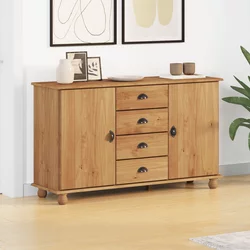 Kreveta s ladicama ASKIM 133,5 x 40 x 79 cm Masivna borovina