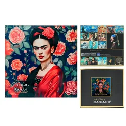 Carmani STEKLENI PLADENJ FRIDA KAHLO DNEVNA SOBA MIZICA KUHINJA DARILO