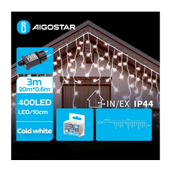 Aigostar - LED spoljašnji lanac 400xLED/8 funkcija 23x0,6m IP44 hladna bela