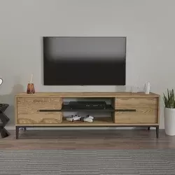 Hanah home TV Komoda Eslem Hrast-Crna