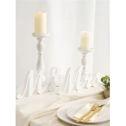 Sinsay - Samostojeća svadbena dekoracija Mr & Mrs - belo