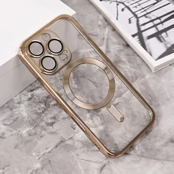 Maska za mobilni telefon iPhone 16 Pro LUX, Magsafe, Zlatne boje