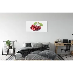 tulup.si Slika na steklu Češnje 120x60 cm 4 obešalnika