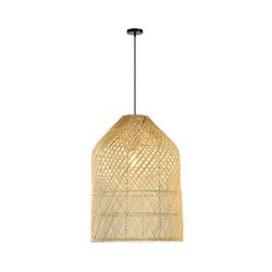 Immax 08259L - Luster na sajli PELO 1xE27/40W/230V prečnik 35 cm ratan