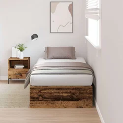 Krevet s ladicama Staro drvo 90 x 190 cm Konstruirano drvo