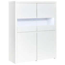 VISOKA KOMODA 110/145,5/40 cm bela