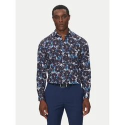 Hechter Paris Srajca 60267 151604 Mornarsko modra Modern Fit