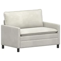 Vidaxl Kavč Krem 126 x 81 x 87,5 cm Žamet