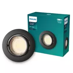 Philips - Ugradno svetlo PERIDOT 1xGU10/7W/230V crno