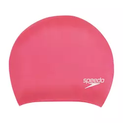 Speedo Long Hair Cap, plavalna kapa, roza