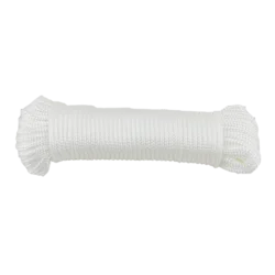 Uže poliprotestere n, pleteno, belo 4mm-20