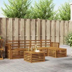 Set vanjskih sofa 6 kom. Prirodna