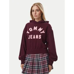 Tommy Jeans Jopa Arch DW0DW23455 Bordo rdeča Oversize