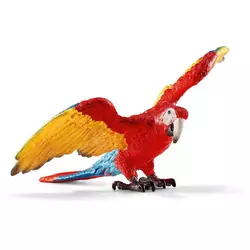 SCHLEICH igračka Divlje životinje - Crveni makao papagaj, crveno-žuti