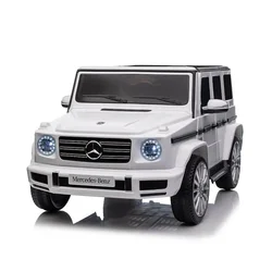 Mercedes G500 Džip na akumulator 4x4 Beli Premium Oprema