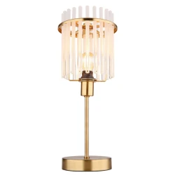 Globo 15698TM - Stona lampa GORLEY 1xE14/40W/230V prečnik 15 cm zlatna