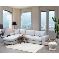 Atelier del Sofa Ugaona garnitura Loop 14 95x85x332cm Svetlosiva