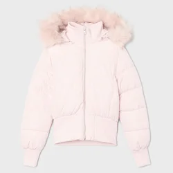 Cropp - Prošivena jakna s kapuljačom - pastelno pink